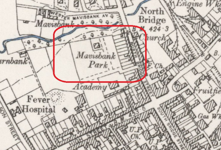 Airdrie - Mavisbank Park : Map credit National Library of Scotland